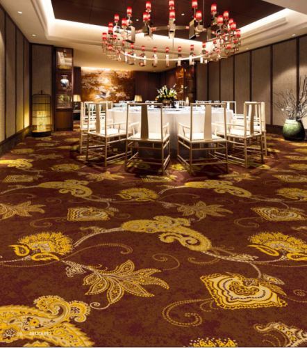 Colorful Nylon Printed Carpet Fire Resistant For Hotel Carpet,