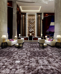 Floral Nylon 3D Printed Carpet Wall To Wall Fireproof For Hotel,Banquet hall