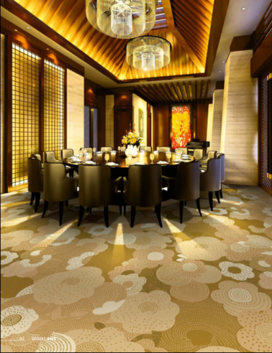 Luxury hotel lobby carpet roll machine made technic made in China