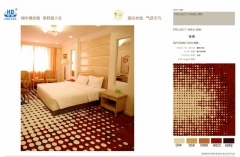 Luxury Modern Design Red And Golden Color Flower Patterns Wool And Nylon Fireproof Carpets Hotel Banquet Halls Flooring Carpets