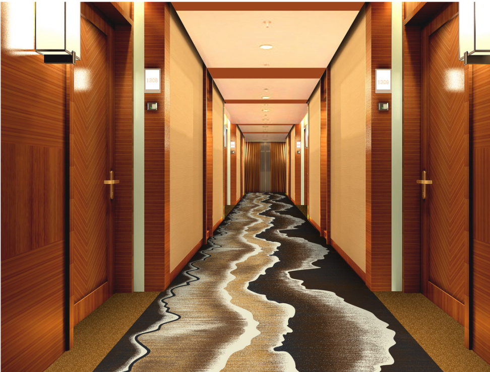 2017 New corridor nylon printed textile carpets high-end customizable carpets banquet hall corridor carpets