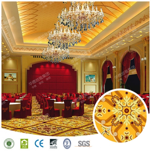 Golden Deluxe Banquet Hall Is Use For Carpets In The Hotel Carpet Restaurant
