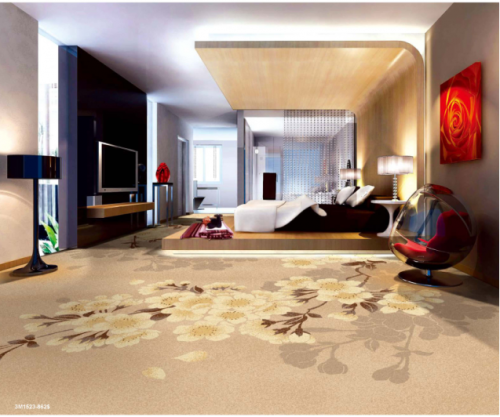 Nylon Printed Hotel Room & Corridor Carpet Fire Resistance