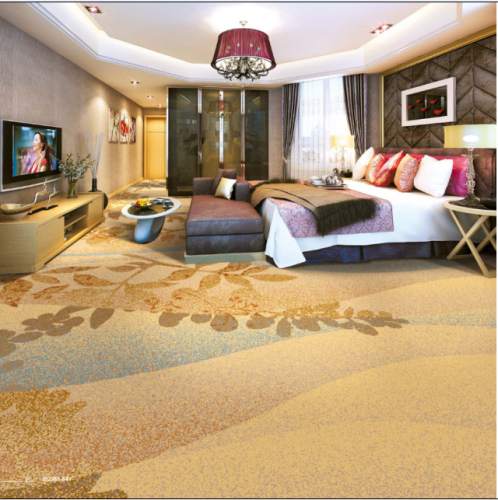 5 Star Hotel Carpet Fireproof Carpet Floor Nylon Printed Carpets For Hotels