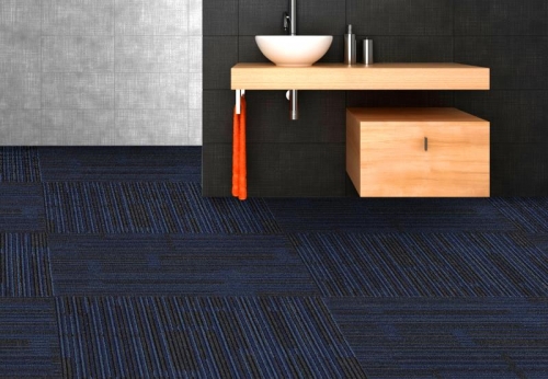 Design Carpet PVC Backing Commercial Carpet Tile For Office 50x50 cm