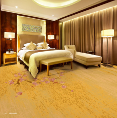 Natural style carpet design for hotel corridor flooring carpet with wool material