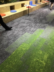 Nylon 6.6 carpet tiles, office carpet tiles 60x60 cm, floral pattern carpet tiles and carpet supplier