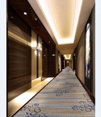 Custom Printed Carpet For Hotel Corridor Nylon Material Abstrate Design Fire Resistant Hotel Hallway Carpet