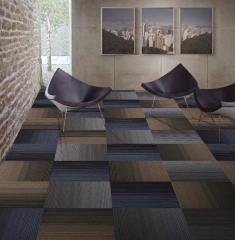 PP Material 50x50 Commerical Carpet Tiles, Office Carpet Tiles