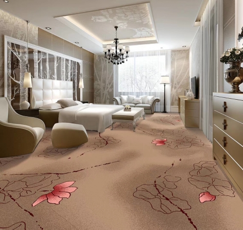 from CHINA Customized Hotel Carpet Hotel Guestroom Carpet Elegant Design