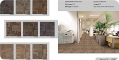 Fireproof Nylon Carpet Tiles for Office /Libary/Museum/Hotel Room Use