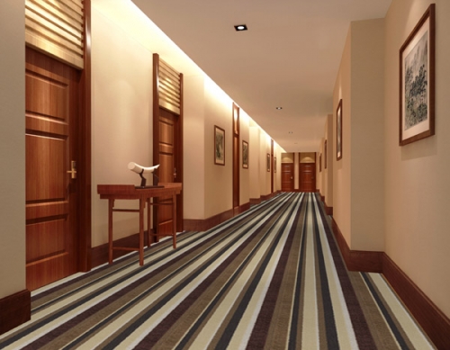 Stripe Pattern Wall To Wall Tufted Carpet For Restaurant, Hotel And Commerical Places In Stock carpets