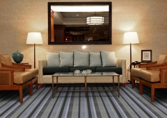 Stripe Pattern Wall To Wall Tufted Carpet For Restaurant, Hotel And Commerical Places In Stock carpets