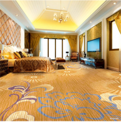 High Quality Hotel Room Pattern Luxury Nylon Printed Carpet 4m Width