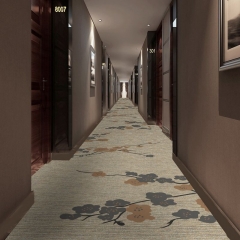 Non Slip Luxury 5 Stars Hotel Hallway Axminster Corridor Carpet for sale