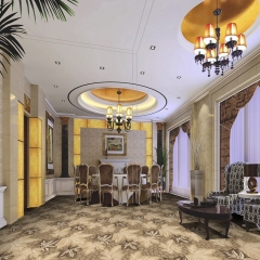 Luxury Hotel Ballroom Carpet Modern Design Fire Resistance Axminster Carpet