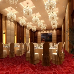 Luxury Hotel Ballroom Carpet Modern Design Fire Resistance Axminster Carpet