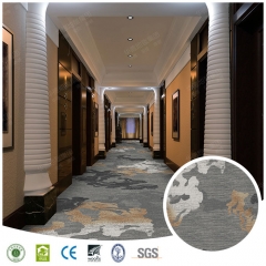 Natural Floral Design Nylon Printed Hotel Corridor Carpet Fire Resistant Hotel Hallway Carpet