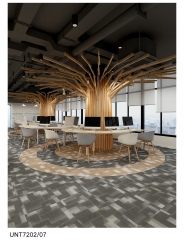 Indoor Commerical Nylon Carpet Tiles 25cmx100cm With PVC Backing Long Carpet Tiles