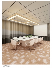 Indoor Commerical Nylon Carpet Tiles 25cmx100cm With PVC Backing Long Carpet Tiles