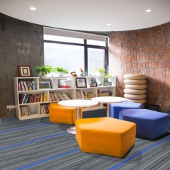 2021 Hot selling Nylon Fireproof office Carpet Tiles with PVC Backing