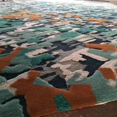 Manufacturers supply handmade carpets for luxury five-star hotels using wool handmade carpets