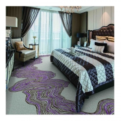 7.5mm pile hight pattern luxury Axminster carpet, colorful wall to wall carpet