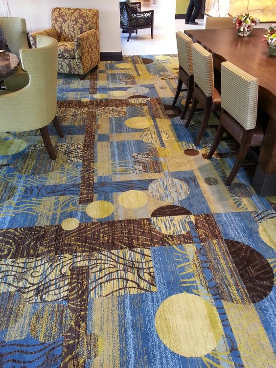 Where should hotel carpets be laid?
