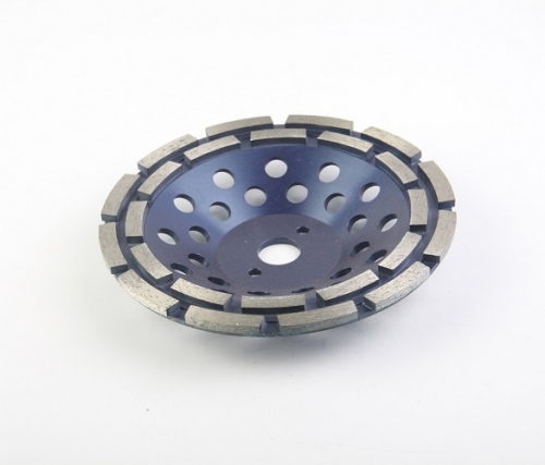 double row diamond cup wheel for concrete grinding