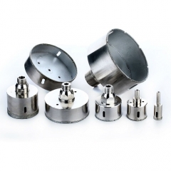 electroplating diamond hole saw for ceramic-threaded