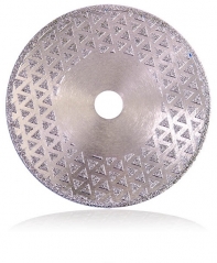 electroplating diamond cutting disc with triangle surface