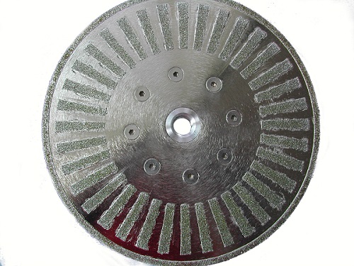 electroplating diamond cutting disc with segment decoration