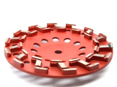 S-seg diamond cup wheel for concrete floor grinding