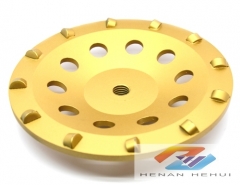 PCD cup wheel for concrete floor preparation