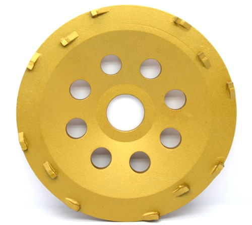 PCD cup wheel for concrete floor preparation