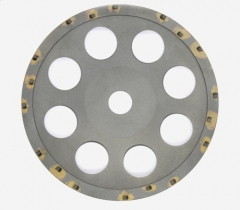 PCD cup wheel for concrete floor preparation