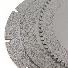 Vauum brazing continuous saw blade for stone