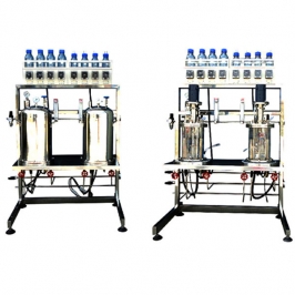 KRH-DJE-6L mechanical glass fermentation tank (in-situ sterilization)