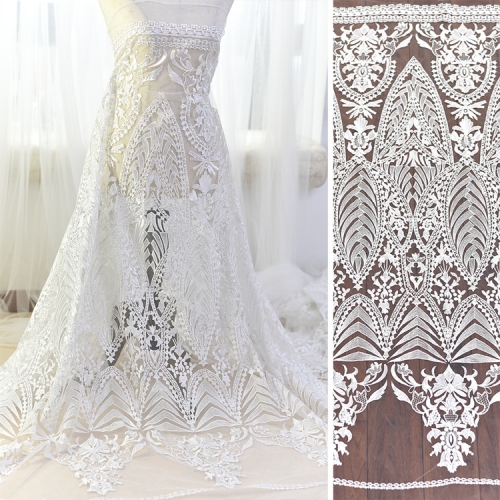 Ivory Embroidery Lace Wedding Lace Fabric