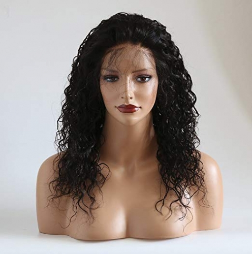 Best choice curly Indian peruca front lace unprocessed hair wig for black women