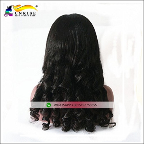 High quality 100% virgin hair front lace Chinese wig for lady pre plucked lace wig remy hair