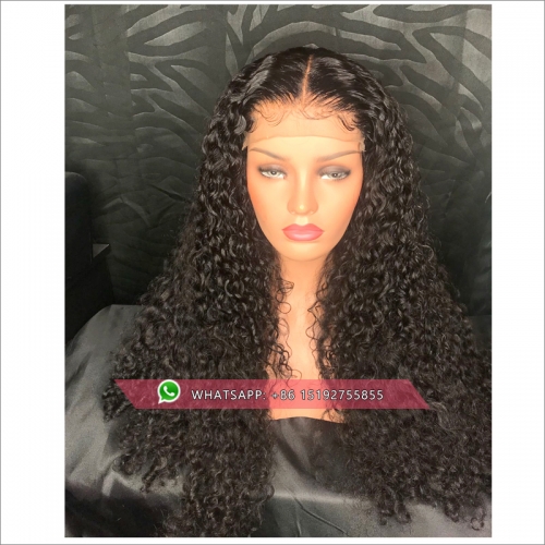 Long Curly Hair  African American Hairstyle  100% humanr Hair Wigs For Woman Black Natual
