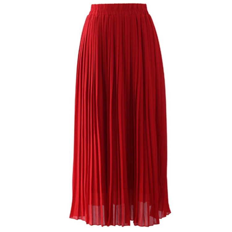 Pleated chiffon skirts-SK9007