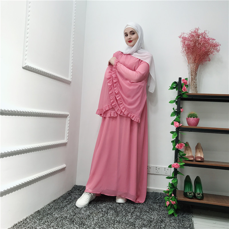 Latest Design Chiffon Muslim Dress LR238,DRESSES