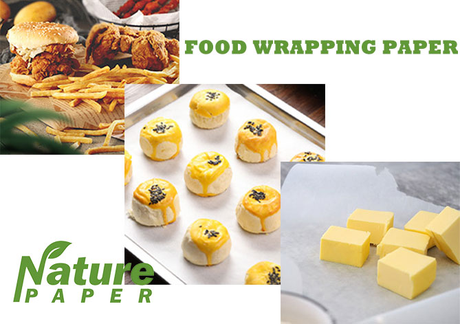Custom food wrapping paper--roll and sheet