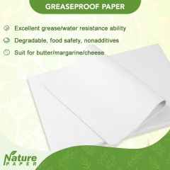 Greaseproof paper sheet size