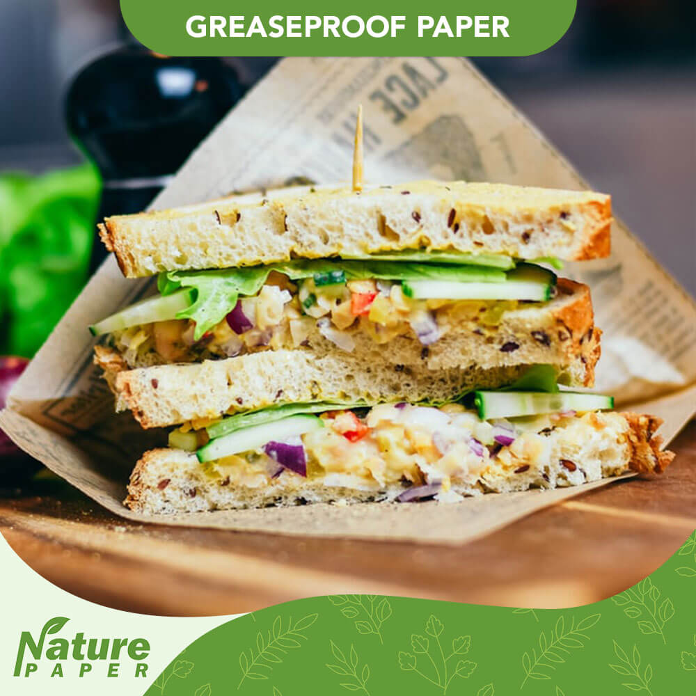 Nature paper food grade greaseproof paper roll size