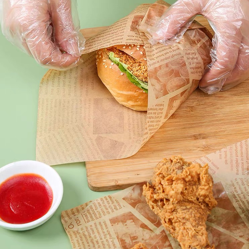 Papel de envolver la hamburguesa de carne resistente a la Grasa de papel  recubierto de cera de envoltura - China El Hamburger Papel, Papel  resistente a la grasa
