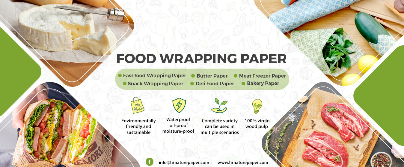 Nature paper food grade greaseproof paper roll size