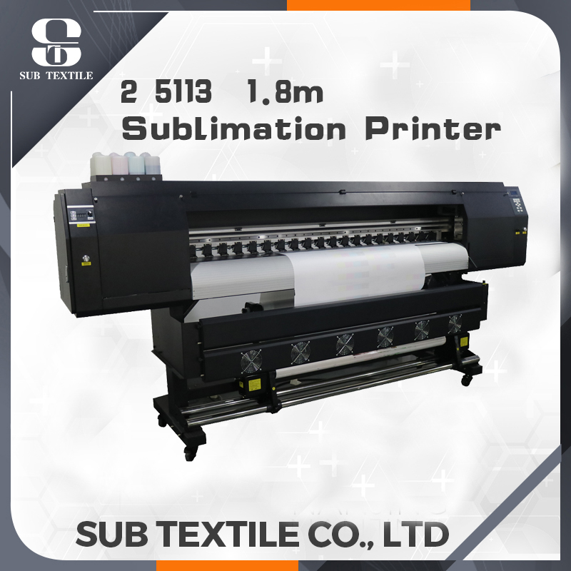 1.6m/1.8m wide sublimation printer Epson 5113 2 print head